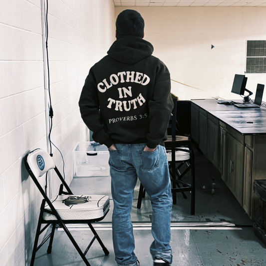 Clothed in Truth – Proverbs 3:5 Hoodie (400 GSM)